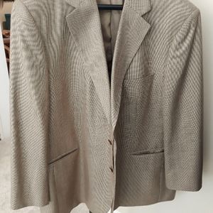 Men's Tan Silk & Wool Sports Coat